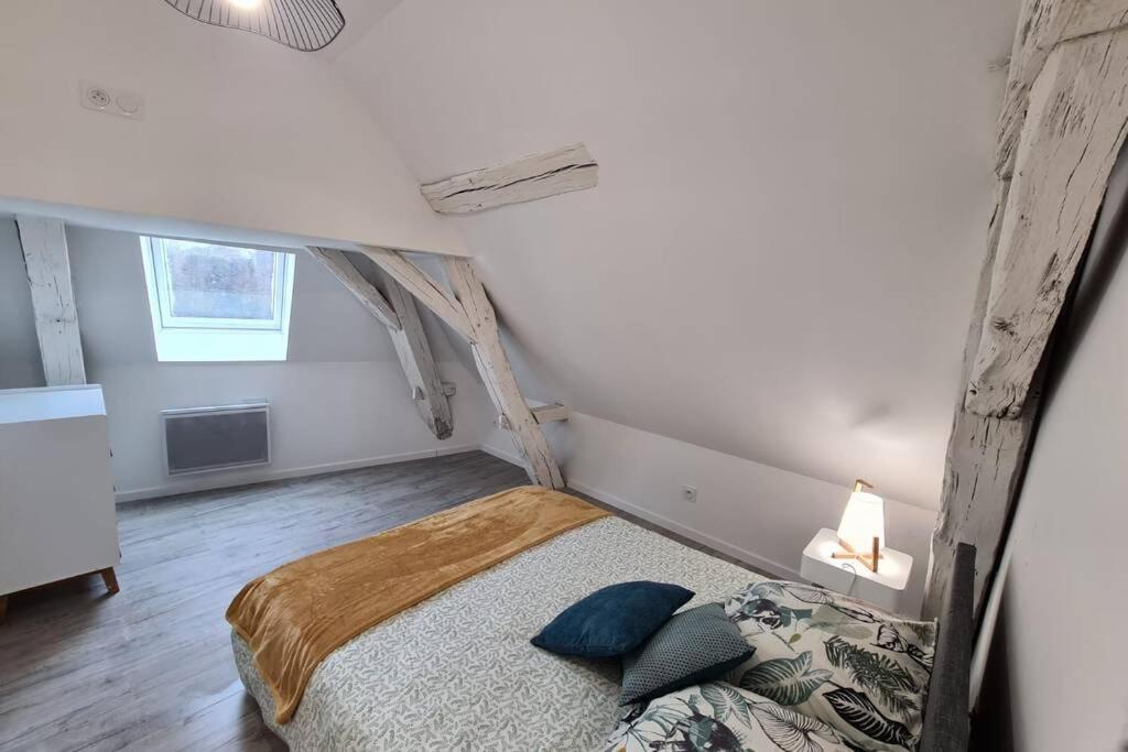 Centre ville 3 pièces envoûtant sous combles 40m² Joigny Extérieur photo