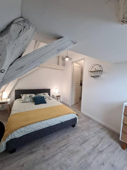 Centre ville 3 pièces envoûtant sous combles 40m² Joigny Extérieur photo